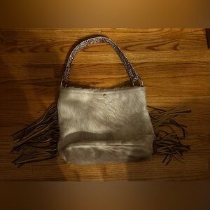 Wild Goose company cowhide and leather shoulder bag tote